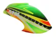 Microheli Fiberglas Haube im grün gelben Design für OMPHobby M2 V1, V2 und EXP