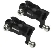 Rakonheli Heckrotorblatthalter Set aus Aluminium in schwarz für Blade Fusion 180