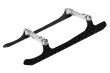 L-MA Precision Tuning Landegestell aus Carbon Fiber und Aluminium in silber für OMPHOBBY M1 Heli