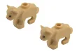 Klemmbausteine Tier Löwe klein / Minilöwe 2Stück