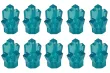 Klemmbausteine Kristall in hell blau transparent 10Stück