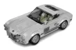 MouldKing Klemmbausteine silberner Sportwagen - 322 Teile mit stapelbarer Displaybox/Sammelbox 19,5x9,5x8,5cm
