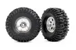 Traxxas Tuning Mickey Thompson Baja Pro XS Reifen auf 2,4x1,0 Felgen in chrom 2Stück für TRX-4M 1/18