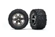 Traxxas Tuning Talon EXT Reifen auf RXT 2,8 Felgen in schwarz chrom 2Stück hinten für Rustler 1/10