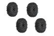 Pro-Line Tuning Hyrax Reifen auf 1,0 Impulse Felge in schwarz 4Stück für Crawler 1/24