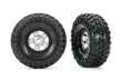 Traxxas Tuning Canyon Trail 4,6x1,9 Reifen auf TRX-4 Felgen in satin chrom 2Stück für TRX-4 1/10