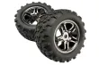 Traxxas Tuning Maxx 3,8 Reifen auf 17mm Felgen in schwarz chrom 2Stück für Maxx 1/10