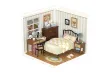 Lasercut Kunststoff Bausatz Standmodell DIY Miniature Haus Super Creator Serie Süßes Traumschlafzimmer 95 Teile