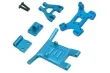 MBW RC CAR Tuningteile für RC Auto Mini Cito und DF Z06 Buggy Bumper / Frontrammer Set aus Aluminium in blau