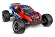 Traxxas Rustler rot 1/10 Stadium-Truck RTR Brushed mit HD Teilen (Heavy-Duty) mit Akku und 4A USB-C-Lader