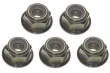 M4 Radmuttern Stoppmutter aus Aluminium mit Flansch in titan eloxiert CW 5Stück