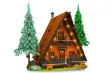 MouldKing Klemmbausteine Modulare Waldhütte mit LED Lichtern - 3398 Teile