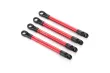 Traxxas Tuning Schubstange aus 6061-T6 Aluminium in rot 4Stück für E-Revo 1/16