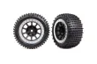 Traxxas Tuning Alias Reifen auf Tracer 2,2 Felgen in satin-chrom hinten 2Stück für Bandit 1/10