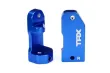 Traxxas Tuning Lenkhebelhalter 30° aus 6061-T6 Aluminium in blau für Bigfoot, Ford Raptor, Rustler, Slash und Stampede 1/10