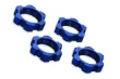 Traxxas Tuning Radmuttern verzahnt aus Aluminium in blau 17mm 4Stück für X-Maxx 1/7 und Funco 1/6