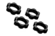 Traxxas Tuning Radmuttern verzahnt aus Aluminium in schwarz 17mm 4Stück für X-Maxx 1/7 und Funco 1/6