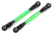 Traxxas Tuning Vorspurstangen aus 7075-T6 Aluminium in grün mit Kugelkopf für MAXX 1/10