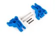Traxxas Tuning Extreme Heavy Duty Radträger in blau mit Kleinteilen (für TRX9080 Kit) für Ford Fiesta, Raptor, Rustler, Slash und Stampede 1/10