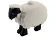 Klemmbausteine Tier Schaf in weiß mit schwarzem Gesicht und Beinen