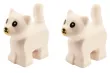 Klemmbausteine Tier Katze klein / Minikatze in weiß 2Stück