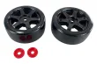Amewi Ersatzteile Kompletträder Drift für Hyper Go Breaker ProDrift-1.4 und Volkswagen Polo R WRC 1:14