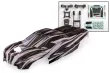 Traxxas Ersatzteile Karosserie ProGraphix (benötigt Hintergrundlackierung) mit Aufkleber für MINI-XRT 1/16