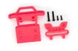 Traxxas Ersatzteile Bumper mit Halter in pink vorne für Bigfoot 1/10
