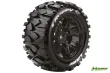 Louise Reifen X-Rowdy MFT-Reifen soft auf Felge in schwarz 24mm 2Stück für Traxxas X-MAXX 1/7