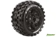 Louise Reifen X-MCross MFT-Reifen soft auf Felge in schwarz 24mm 2Stück für Traxxas X-MAXX 1/7