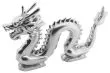 Klemmbausteine Chinesischer Drache in silber