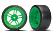 Traxxas Ersatzteile Drift Reifen auf 1,9 Felgen in Grün Hinten 2Stück für 4-TEC 1/10