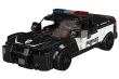 MouldKing Klemmbausteine Auto Polizei Challenger Sportwagen - 443 Teile mit stapelbarer Displaybox/Sammelbox