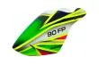 Microheli Airbrush Fiberglass Green Arrow Haube für Blade Revolution 90 FP
