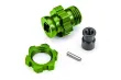 Traxxas Tuning Radmitnehmer 17mm mit Muttern in Grün (für TRX9080) für Rustler und Slash 1/10