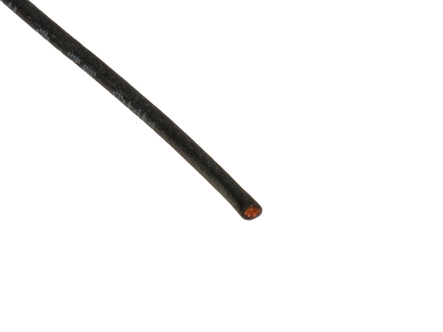 Silikonkabel kupfer 0,50mm schwarz 1Meter
