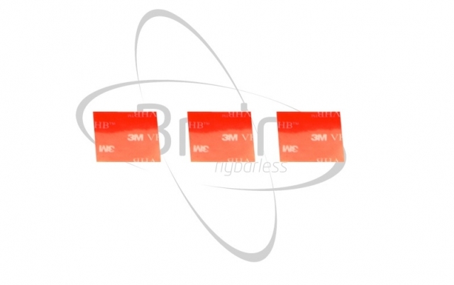 MSH Brain Doppelseitige Klebepads für MSH Brain Flybarless System in rot 3  Stück