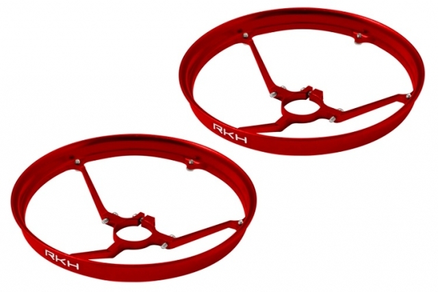 Rakonheli 7mm Motor Rahmen Propellerschützer in rot für Blade Inductrix