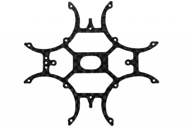 Rakonheli Hauptrahmen aus Carbon für Blade Inductrix FPV