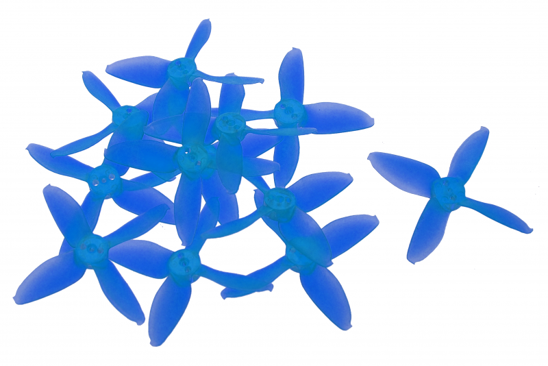 Emax Avan Mini FPV Race Propeller 4-Blatt 2x4,5x4 je 6xCW und 6xCCW in blau