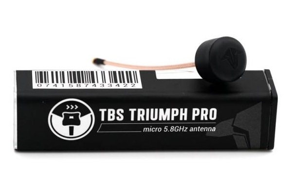 TBS Triumph Pro FPV Antenne 5,8GHz RHCP mit gebogen MMCX Anschluss