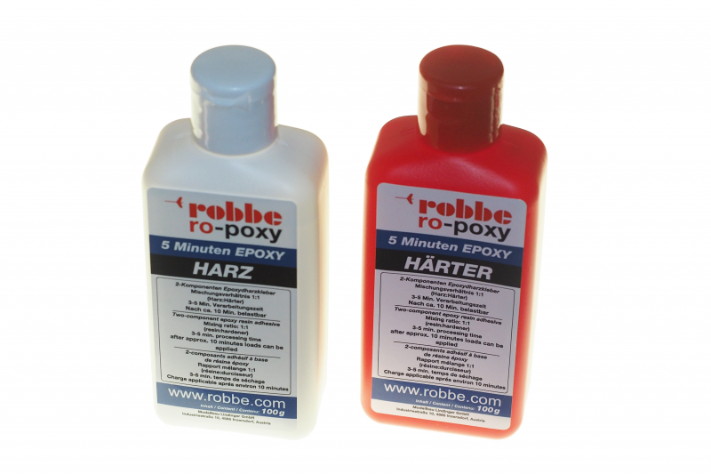 Robbe 5-Minuten-Epoxy 200g, Epoxidharz 100g und Epoxidhärter 100g