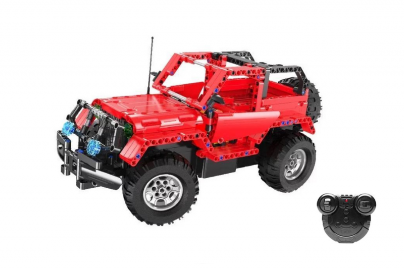 CaDA Klemmbausteine Off Road Warrior 2in1 RC Set RTR mit Fernsteuerung und Antriebsset - 531 Teile