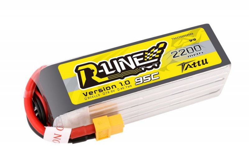 Tattu R-Line LiPo Akku 18,5V 2200mAh 95C 5S1P mit XT60