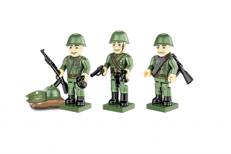 COBI Klemmbausteine Figuren Set 2. Weltkrieg Polnische Infantrie 1939 - 30 Teile