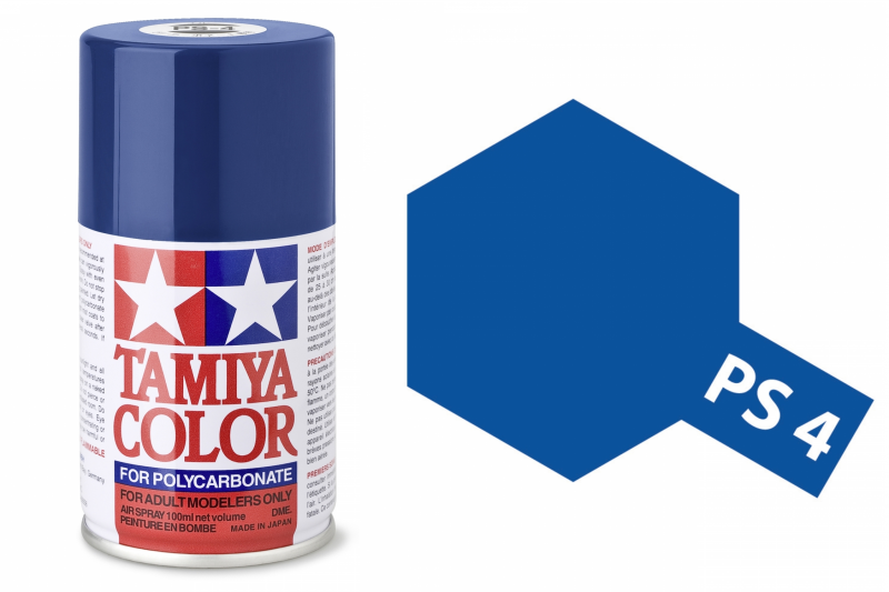 Tamiya Polycarbonatsprayfarbe Lexanfarbe PS-4 Blau 100ml