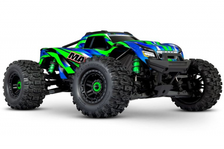 Traxxas MAXX 4x4 grün 1/10 Monster-Truck RTR Brushless, ohne Akku