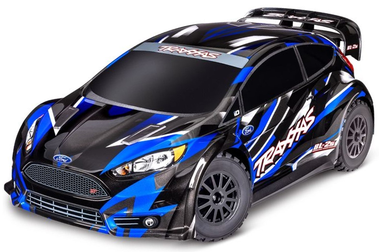 TRAXXAS Ford Fiesta ST 4x4 BL-2S blau 1/10 Rally RTR BL-2S Brushless,  HD-Teile, ohne Akku und ohne L