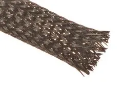 Geflechtschlauch 10mm schwarz 1 Meter