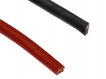 Silikonkabel 4qmm 1Meter rot und schwarz